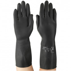 FEKETE LATEX KESZTYŰ ANSELL...