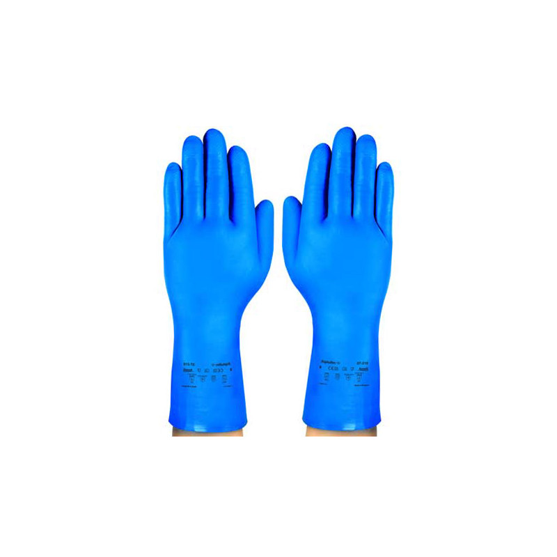 GUANTES DE NITRILO AZUL ALPHATEC...