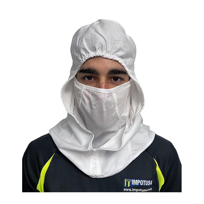 BURKA BLANCHE AVEC COUVRE BOUCHE...