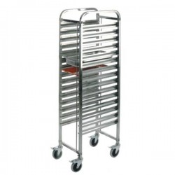 CARRELLO INOX 15 TEGLIE...