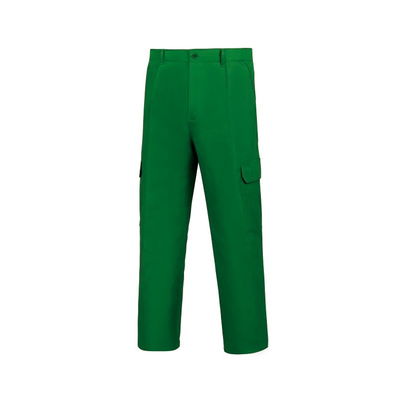 MULTI-POCKET GREEN RUBBER TROUSERS