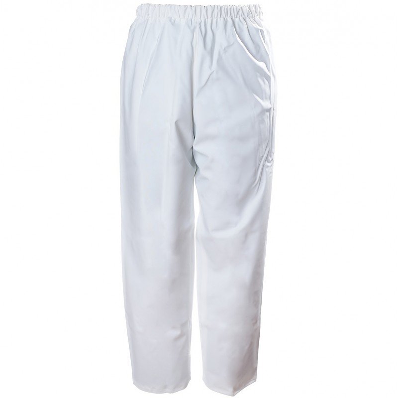 PANTALON IMPERMÉABLE EN PVC BLANC