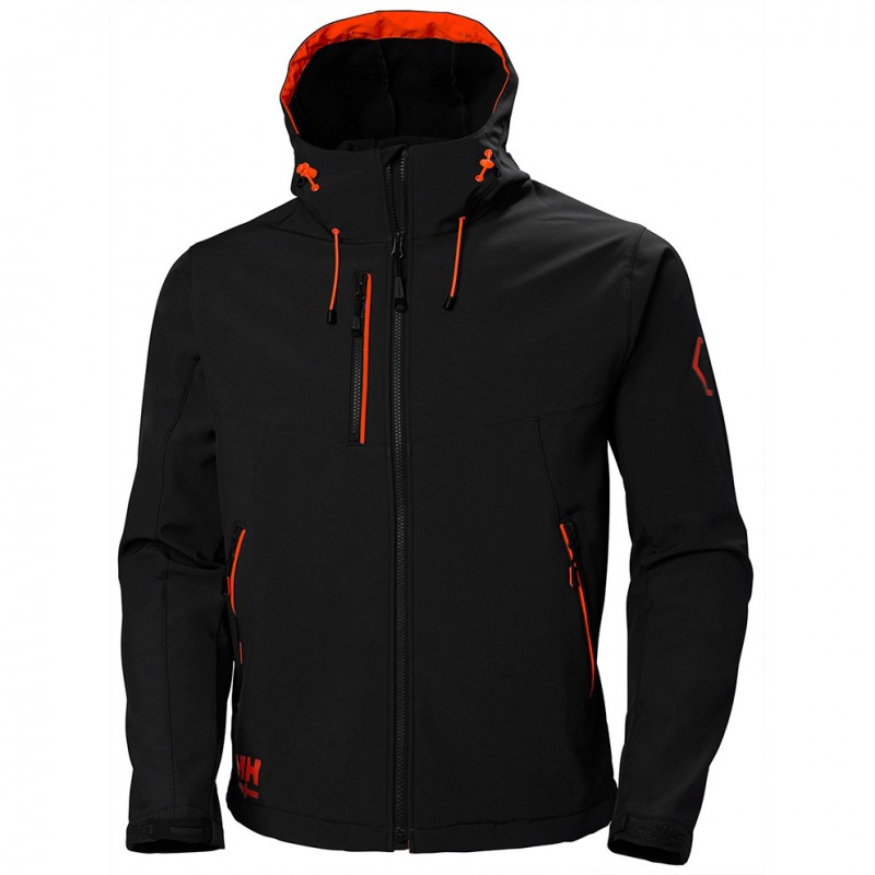 JAS EVOLUTION SOFTSHELL ZWART HELLY...