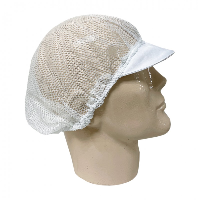 WHITE VISOR MESH CAP