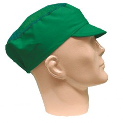 GROENE VIZIERKAP MET MESH