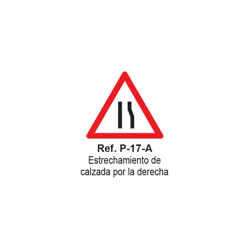 ALUMINUM SIGN RIGHT RAIL NARROWING