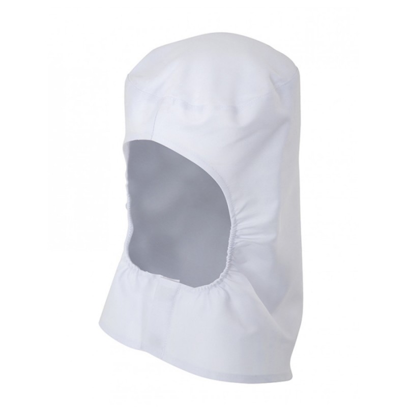 WHITE POLYESTER COTTON HOOD