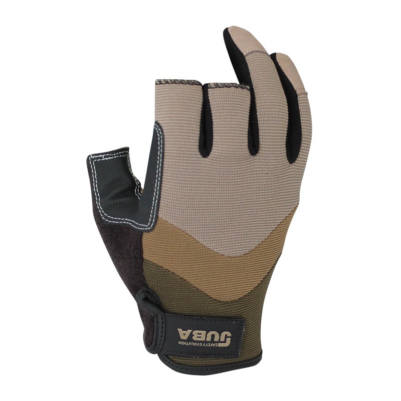 SYNTHETIC LEATHER GLOVES 3 OPEN FINGERS