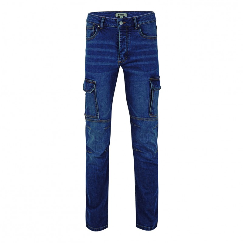 CALÇAS DE DENIM MULTIBOLSO STRETCH...