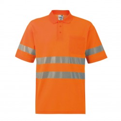POLO MANGA CORTA NARANJA...
