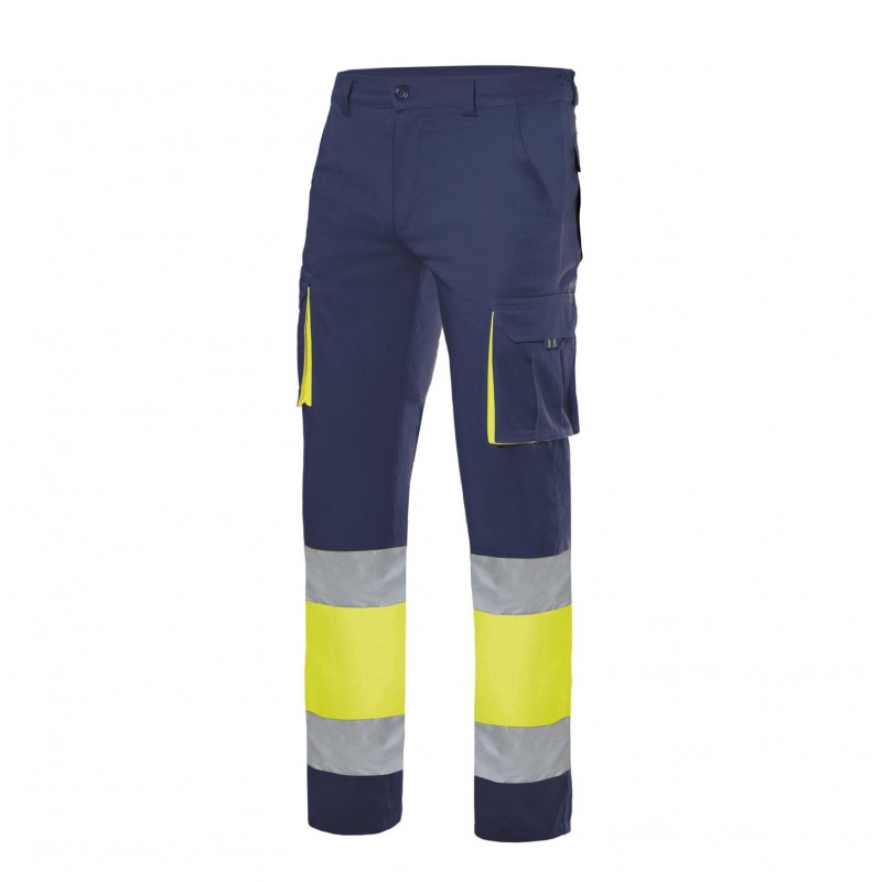 PANTALON STRECH BICOLORE AV...
