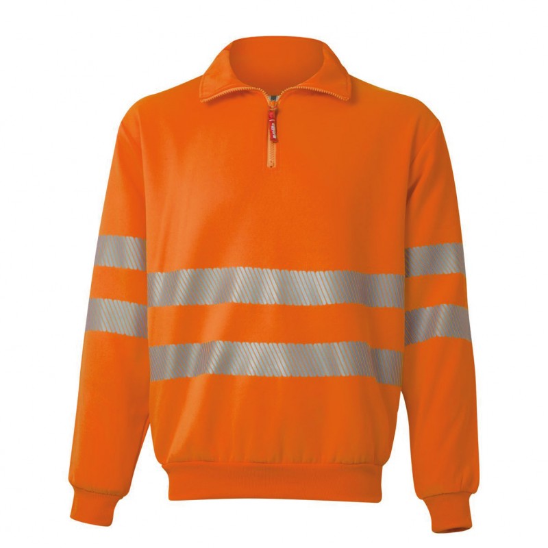 ORANGE FLUOR SWEATSHIRT AV MIT...