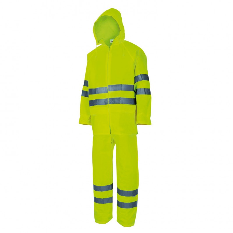 TRAJE IMPERMEABLE AV AMARILLO FLUOR 189