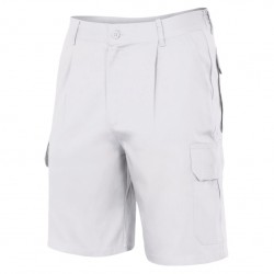 WEIßE BERMUDASHORTS MIT...