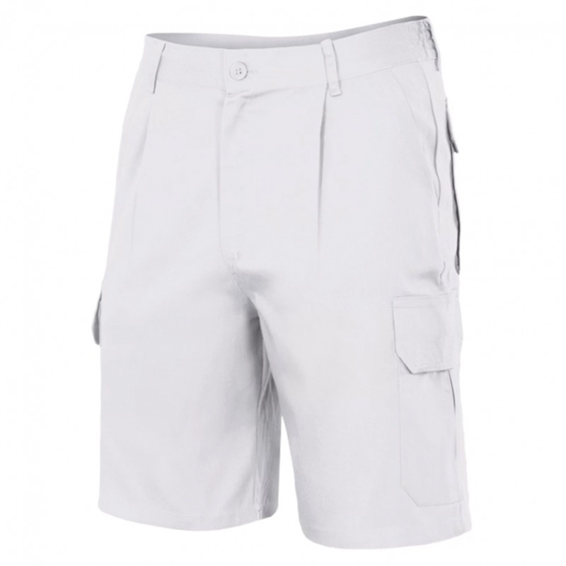BERMUDA MULTIPOCHES BLANC