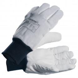 GUANTES DE CUERO CON PUÑO...
