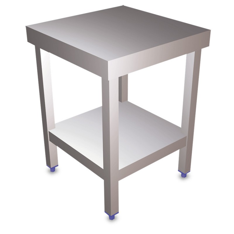 TABLE CENTRALE EN ACIER INOXYDABLE...