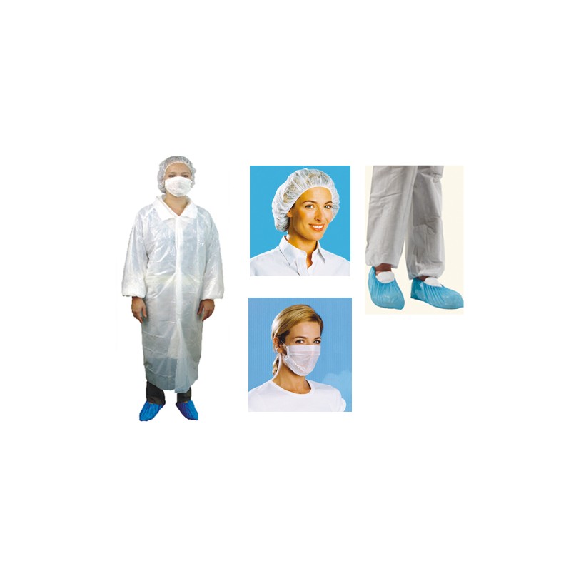 KIT GARMENTS FOR VISITS 100 UNITS.