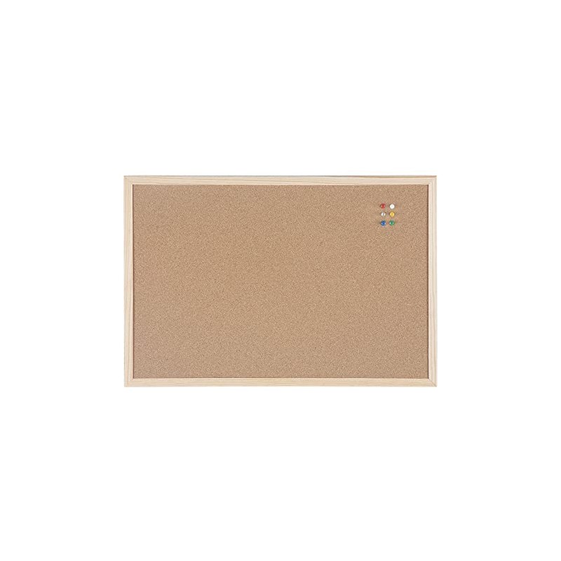 TABLEAU LIÈGE CADRE BOIS 600x400 mm