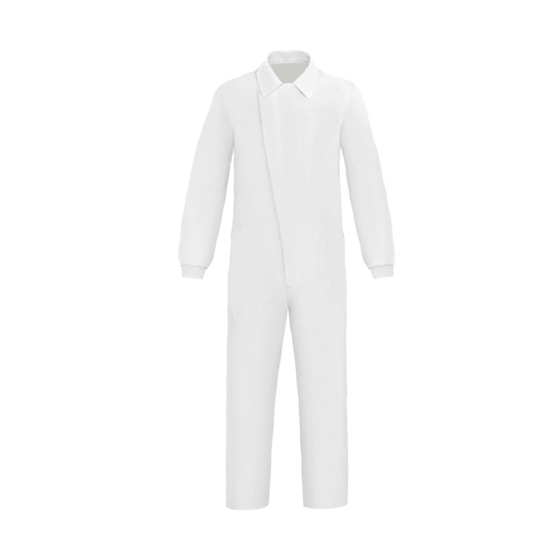BUZO BLANCO SIN BOLSILLOS CIERRE VELCRO