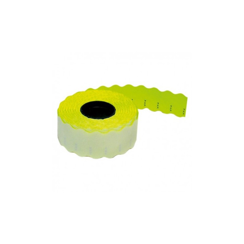 ETIQUETAS AMARILLO FLUOR 26x16 mm....