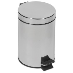 PAPELERA INOX CON PEDAL 25...