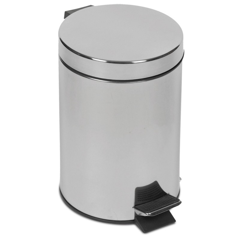 PAPELERA INOX CON PEDAL 25 Lts.
