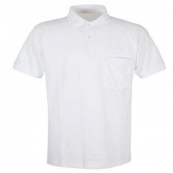 POLO TERGAL BLANC MÀNIGA CURTA