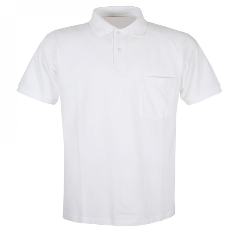 POLO TERGAL BLANCO MANGA CORTA