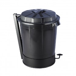 CUBO NEGRO CON PEDAL 50 Lts