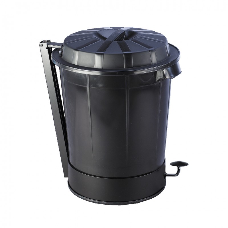 CUBO NEGRO CON PEDAL 50 Lts