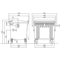 1000 Lt KEREKES KONTÉNER 2