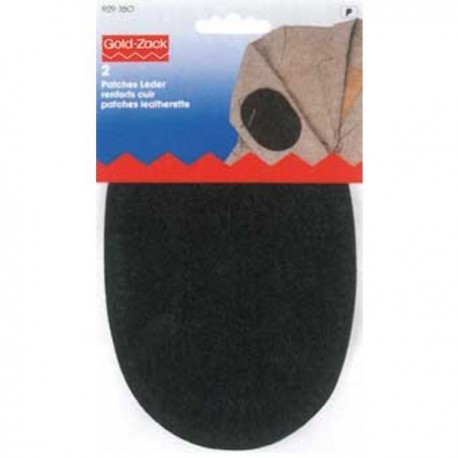 TOPPA DENIM NERA 11x10 cm. 2 pezzi