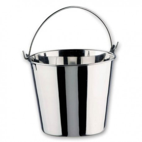 SECCHIO CONICO IN ACCIAIO INOX 4,6...