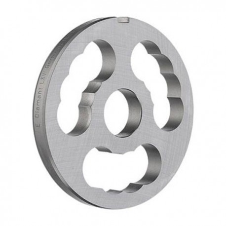 PLACA DE AÇO INOX Nº 112 com 3 OLHOS
