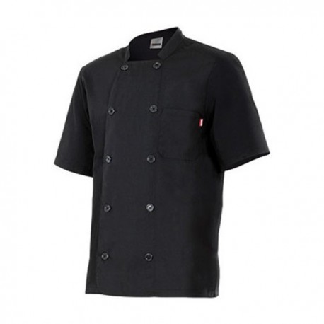 VESTE DE CUISINIER NOIRE À MANCHES...