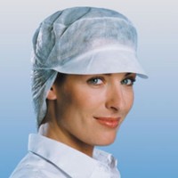 WHITE VISOR CAP WITH SKIRT...