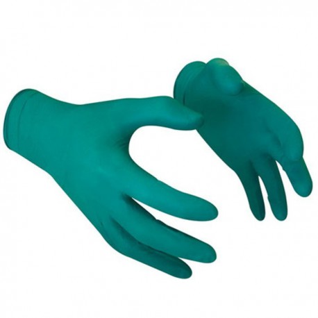 GREEN NITRILE GLOVES WITHOUT POWDER...