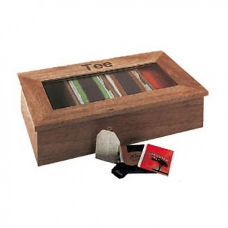 CAJA MADERA PARA TE 33,5x20x9 cm.