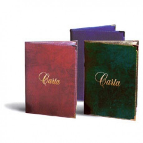 PORTA CARTA MENUS AZUL  PACK 3 UDS.