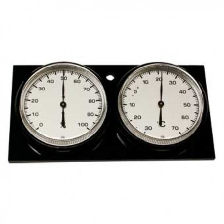 THERMO HYGROMÈTRE 180x90 mm
